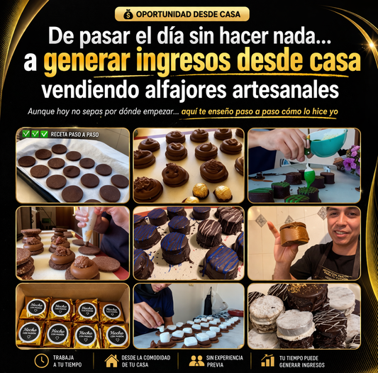 Aprende a hacer alfajores artesanales y empieza a vender desde casa