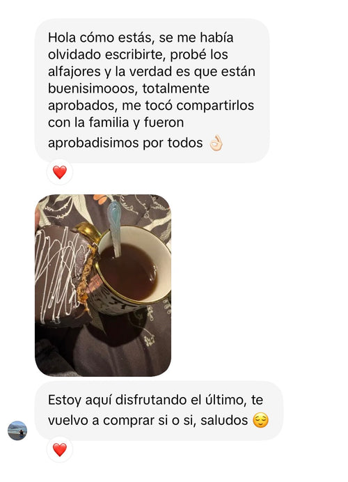 Mensaje real de cliente